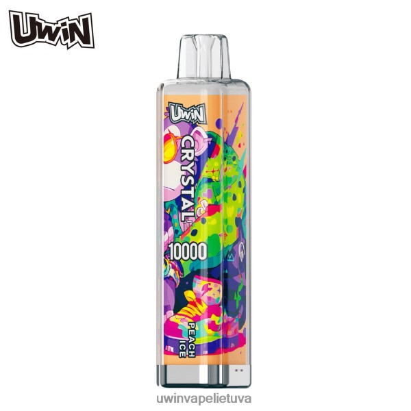 UWIN Crystal Apžvalga - UWIN CRYSTAL 10000 vienkartinių garų persikų ledas 8BL8210